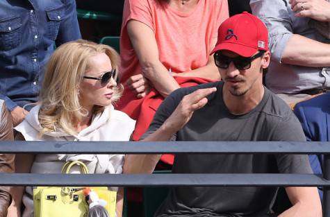 Ibrahimovic e la moglie Helena (getty images)