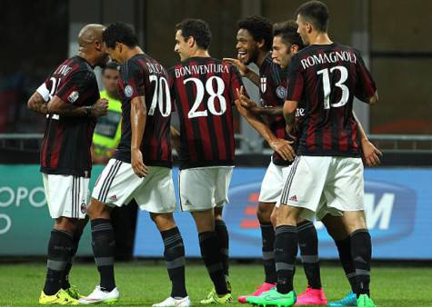 Il Milan esulta (getty images)