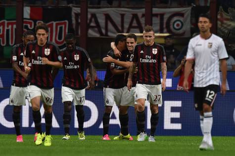 Il Milan esulta (getty images)