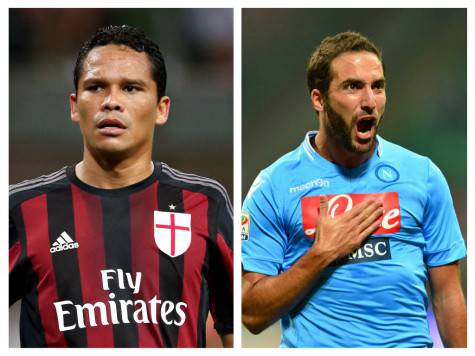 Carlos Bacca e Gonzalo Higuain