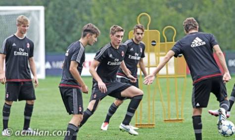 Primavera in allenamento (foto acmilan.com)