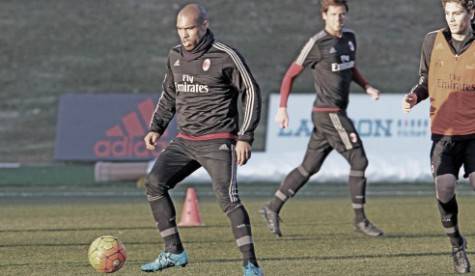 Allenamento a Milanello (foto acmilan.com)