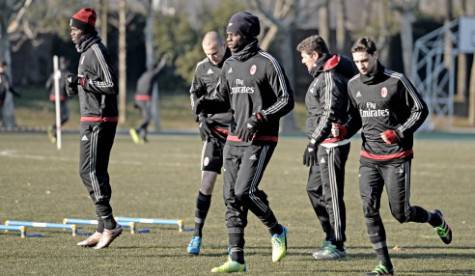 Allenamento a Milanello (Foto acmilan.com)