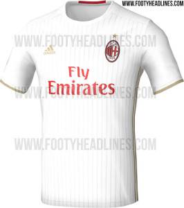 anteprima seconda maglia milan