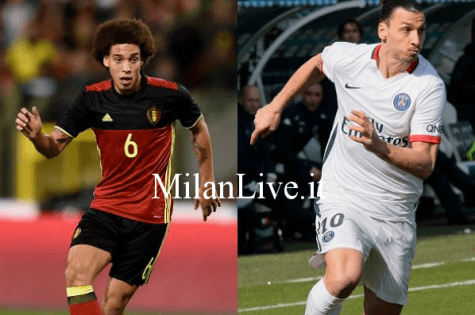 Axel Witsel e Zlatan Ibrahimovic