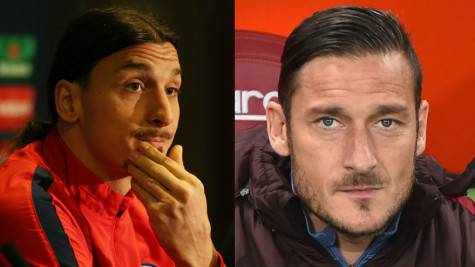 Zlatan Ibrahimovic Francesco Totti