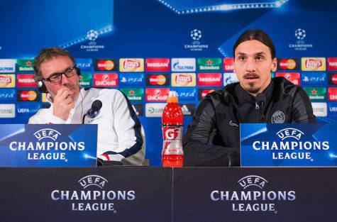 Laurent Blanc e Zlatan Ibrahimovic