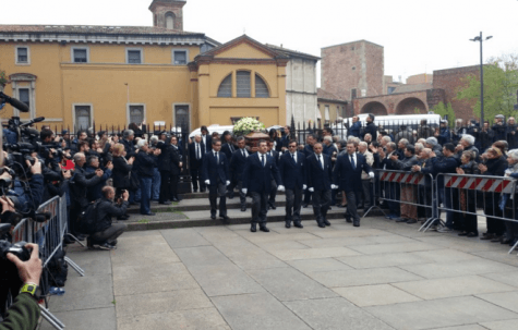 I funerali di Cesare Maldini (foto milanchannel)
