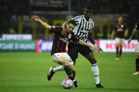 Giacomo Bonaventura e Paul Pogba (©Getty Images)