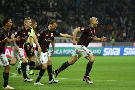 Alex esulta contro la Juventus (©Getty Images)