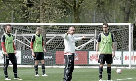 Cristian Brocchi a Milanello (foto acmilan.com)