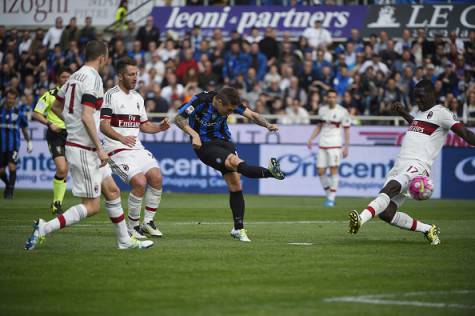 Il gol di Gomez in Atalanta-Milan (©getty images)
