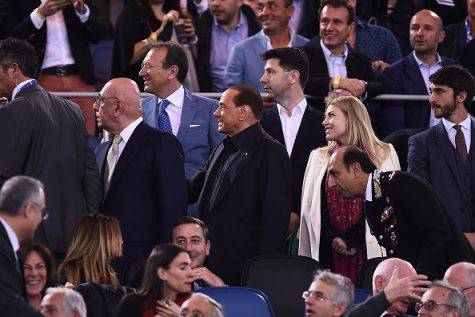 Silvio Berlusconi Adriano Galliani Barbara Berlusconi 