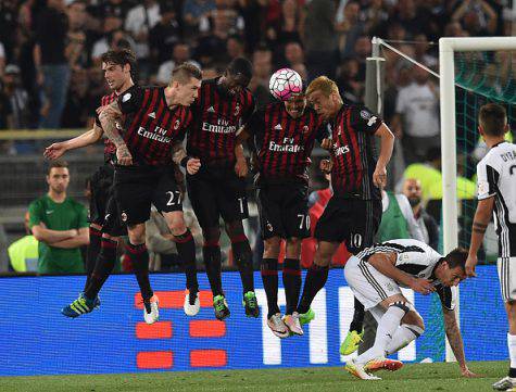 La barriera del Milan (©getty images)