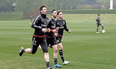 Allenamento a Milanello (foto acmilan.com)