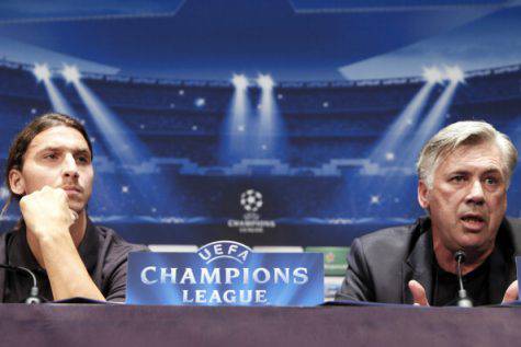 Carlo Ancelotti e Zlatan Ibrahimovic