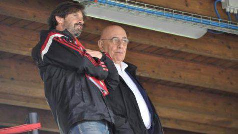 Filippo Galli e Adriano Galliani (foto gazzetta.it)