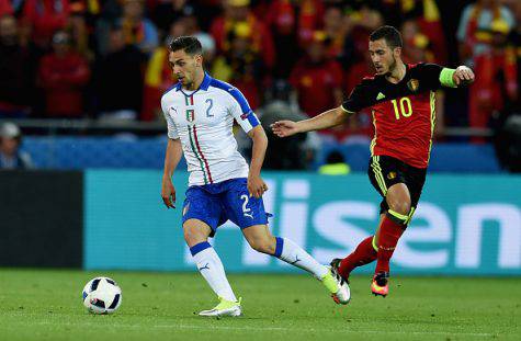 Mattia De Sciglio e Eden Hazard (©getty images)