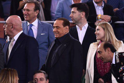 Silvio Berlusconi, Adriano Galliani e Barbara Berlusconi (©Getty Images)