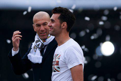 Zinedine Zidane e Alvaro Arbeloa (©getty images)