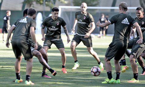 Allenamento a Milanello