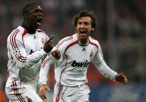 Clarence Seedorf e Andrea Pirlo