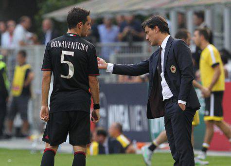 Giacomo Bonaventura e Vincenzo Montella (©getty images)