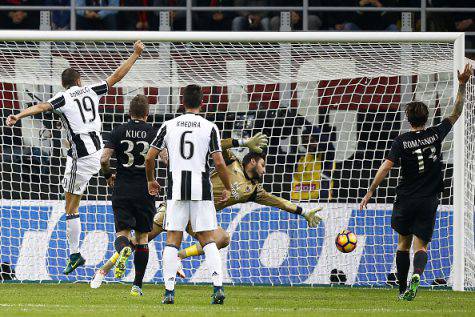Il gol annullato in Milan-Juve (©getty images)