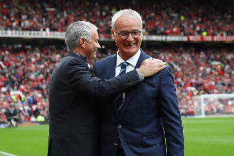 Jose Mourinho e Claudio Ranieri 