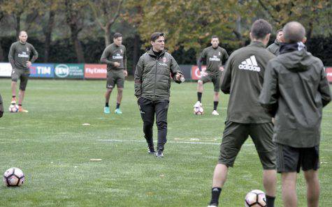 Vincenzo Montella a Milanello