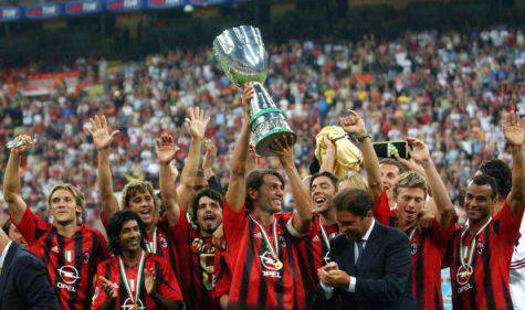 Paolo Maldini Supercoppa Italiana 2004 Milan