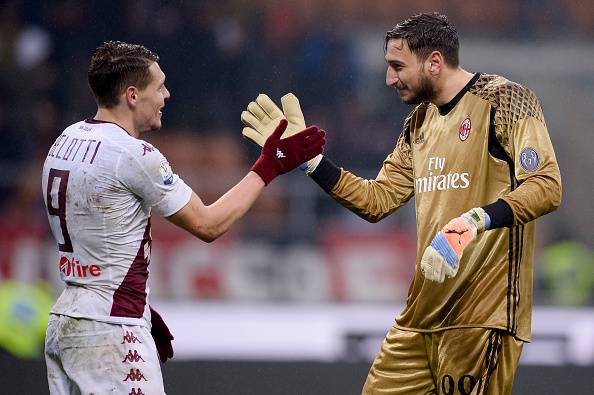 Andrea Belotti e Gianluigi Donnarumma