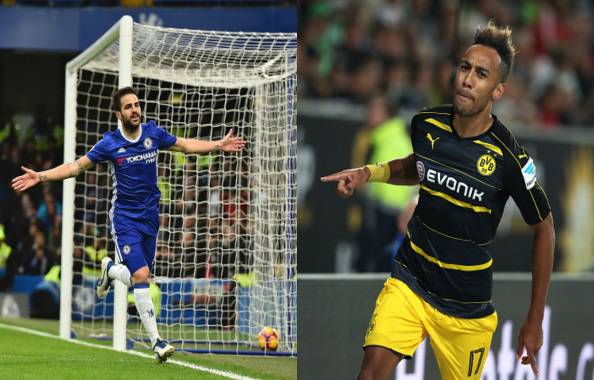 Cesc Fabregas Pierre Emerick Aubameyang