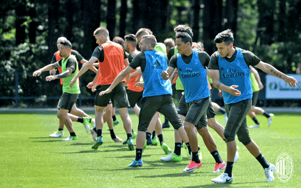 Allenamento AC Milan prima Allenamento AC Milan prima