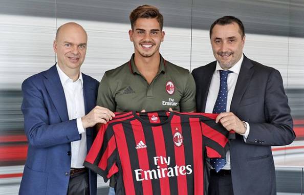 Andrè Silva Marco Fassone Massimiliano Mirabelli