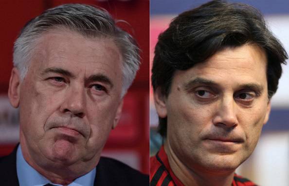 Carlo Ancelotti Vincenzo Montella