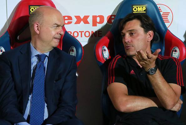 Marco Fassone e Vincenzo Montella