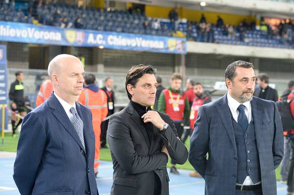 Marco Fassone Vincenzo Montella Massimiliano Mirabelli