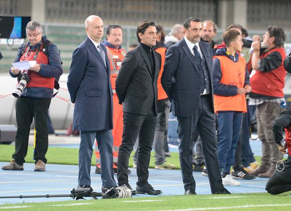 Marco Fassone Vincenzo Montella Massimiliano Mirabelli