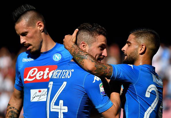 Dries Mertens Lorenzo Insigne Marek Hamsik