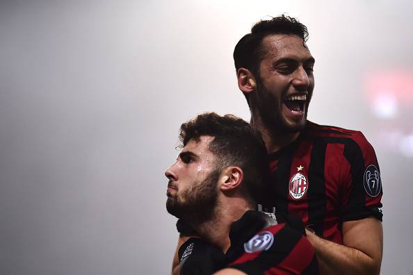 Patrick Cutrone Hakan Calhanoglu
