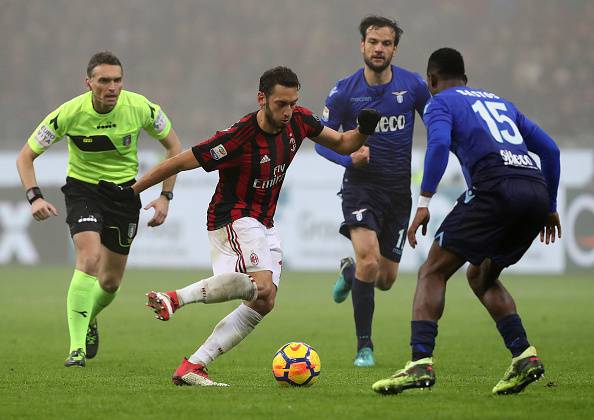 Milan-Lazio Calhanoglu Parolo