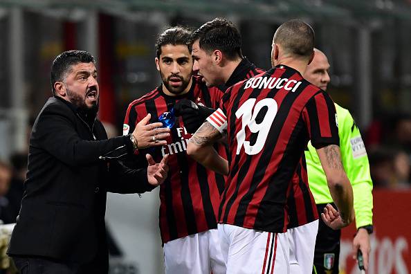 Gennaro Gattuso Ricardo Rodriguez Alessio Romagnoli Leonardo Bonucci