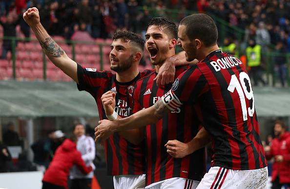 Patrick Cutrone Leonardo Bonucci André Silva