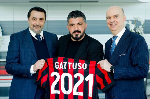 Gennaro Gattuso Marco Fassone Massimiliano