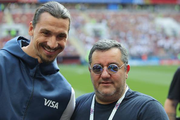 Zlatan Ibrahimovic Mino Raiola