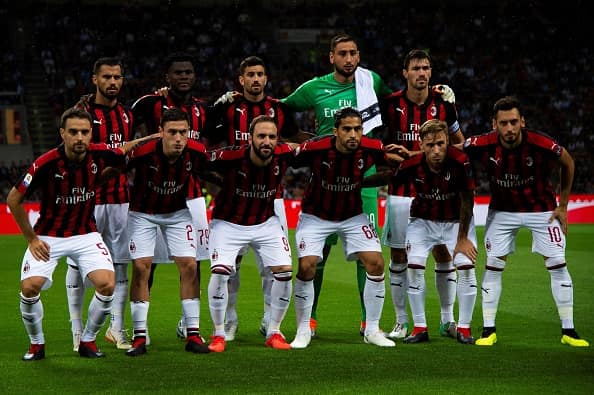 formazione Milan