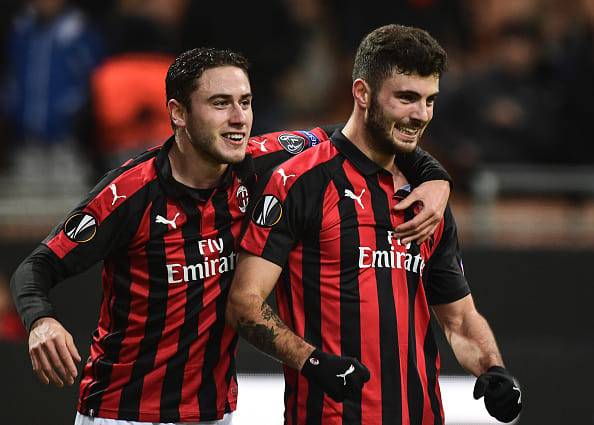 Patrick Cutrone Davide Calabria Milan