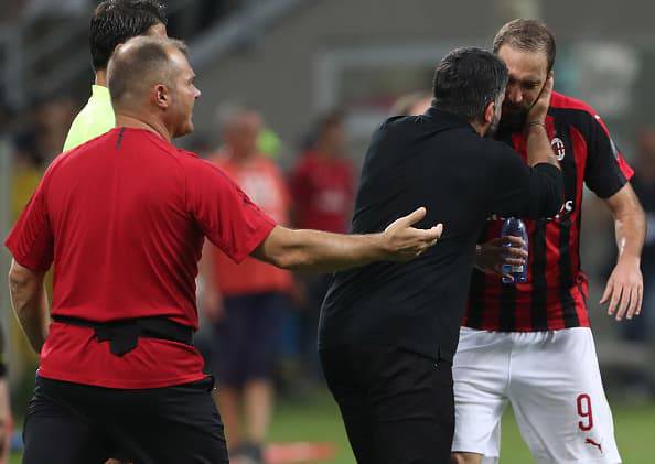 Gonzalo Higuain Gennaro Gattuso