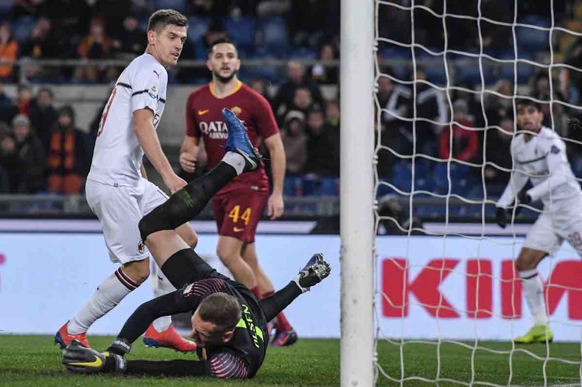 Piatek roma milan